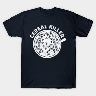 Cereal Killer funny pun skull word play humor t-shirt T-Shirt